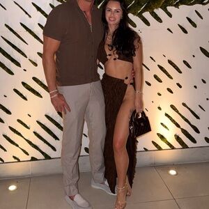 Fashion Nova Brown Two-Piece Set